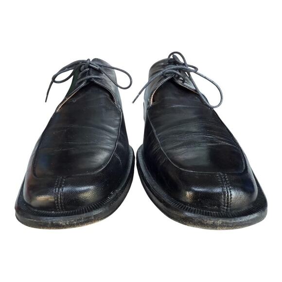 Bruno Magli Bishop Black Leather Dress Oxford Men size 12 M - Picture 4 of 9
